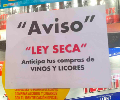 ¿Estas listo para la ley seca? Inicia este sábado